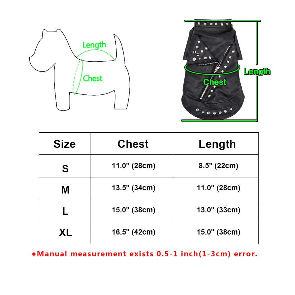 Leather Jacket Clothes for Cat - Clothes for cats