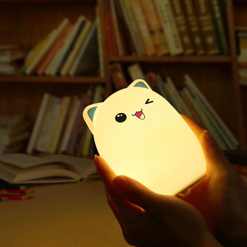 Little Cat Night Light - Blue