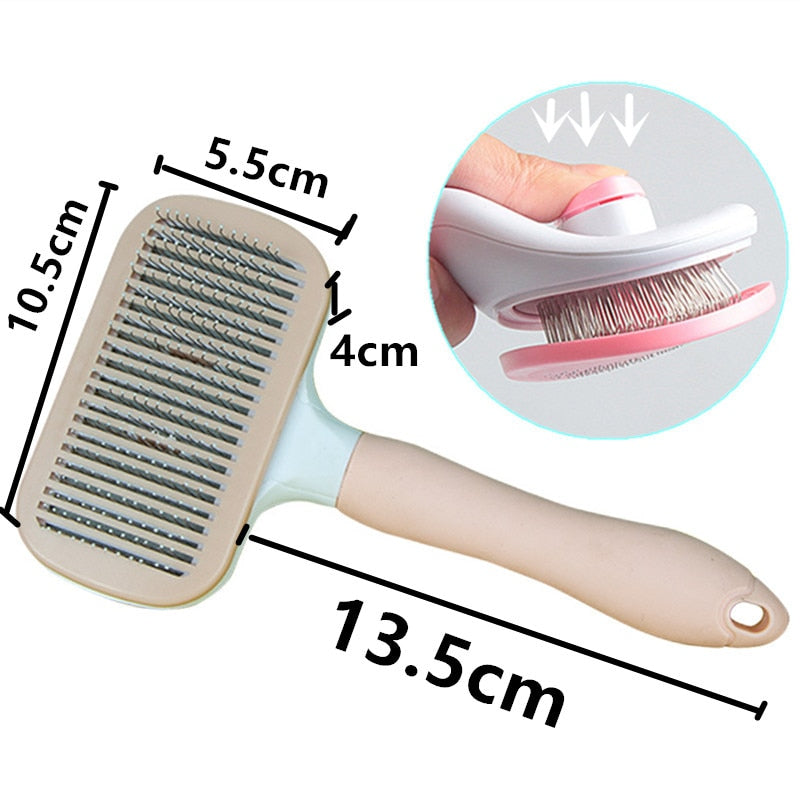 Long Hair Cat Brush - Pink