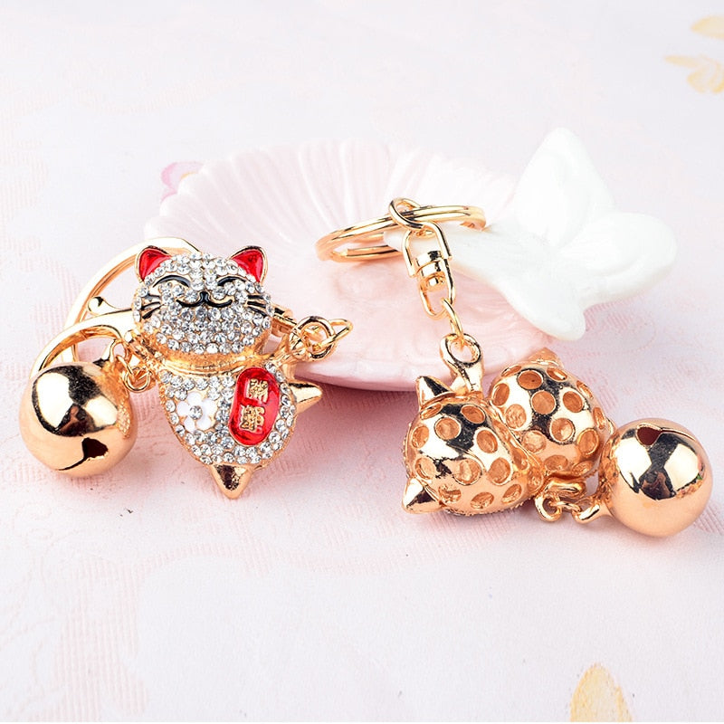 Lucky Cat Keychain - Cat Keychains