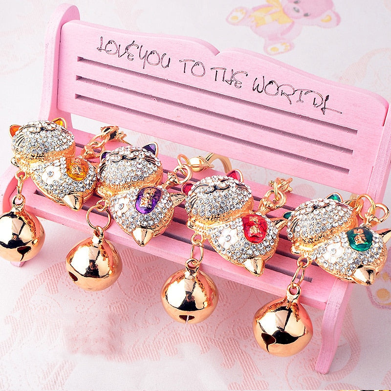 Lucky Cat Keychain - Cat Keychains