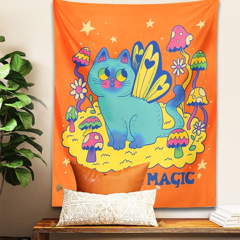 Magic Cat Tapestry - Cat Tapestry