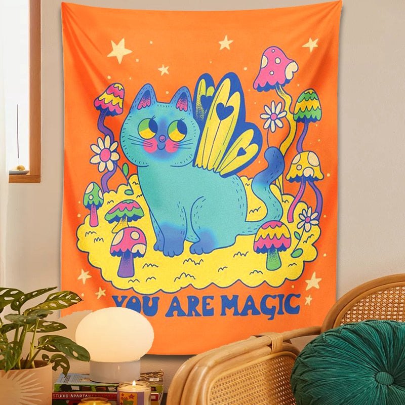 Magic Cat Tapestry - Cat Tapestry