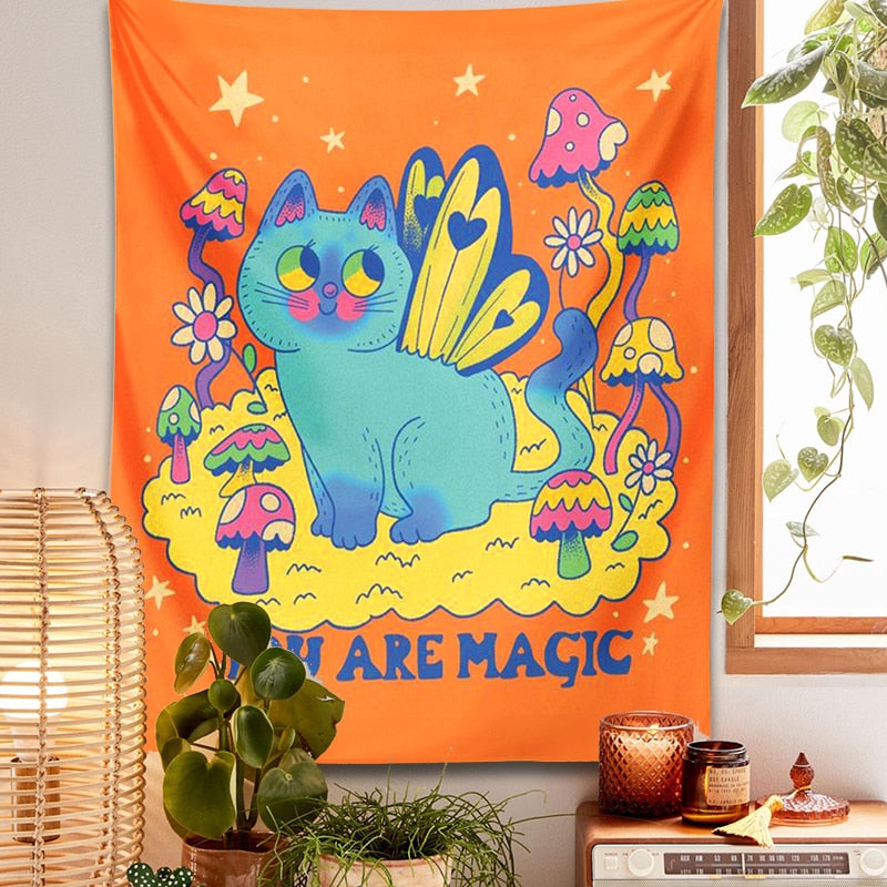 Magic Cat Tapestry - Cat Tapestry