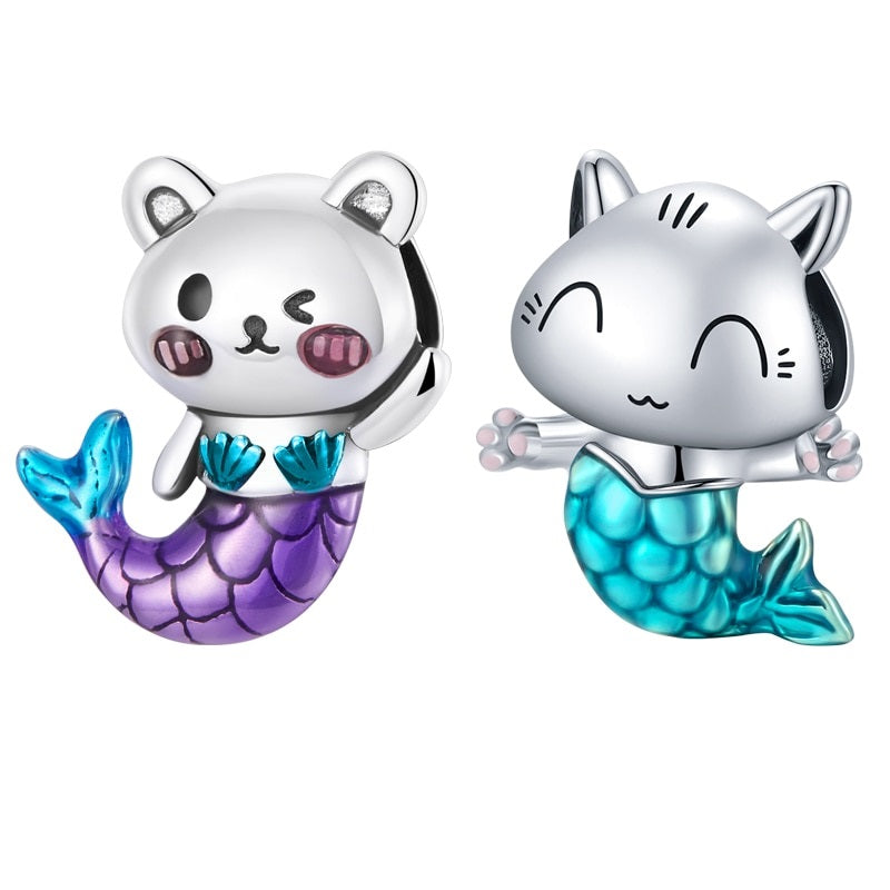 Mermaid Cat Charm - Cat charms
