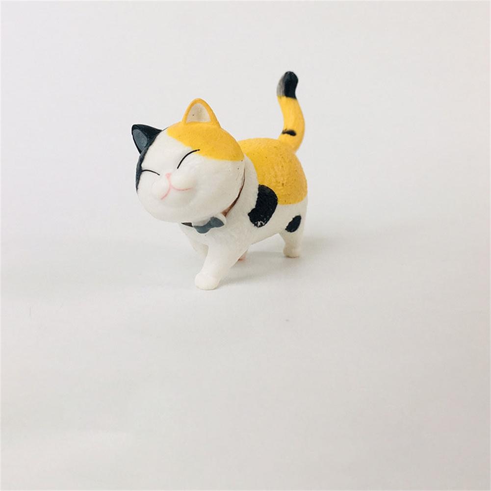 Mini Cat Figurines - Orange Black White / United States