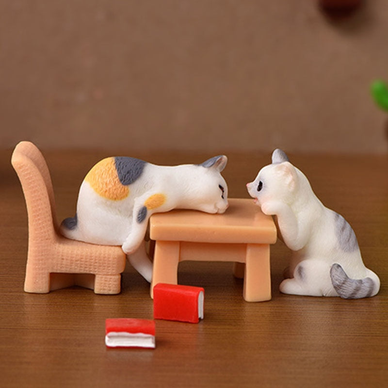 Miniature Cat Figurines