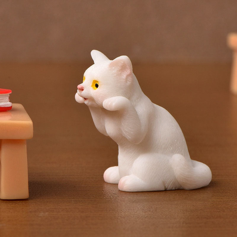 Miniature Cat Figurines - Cute