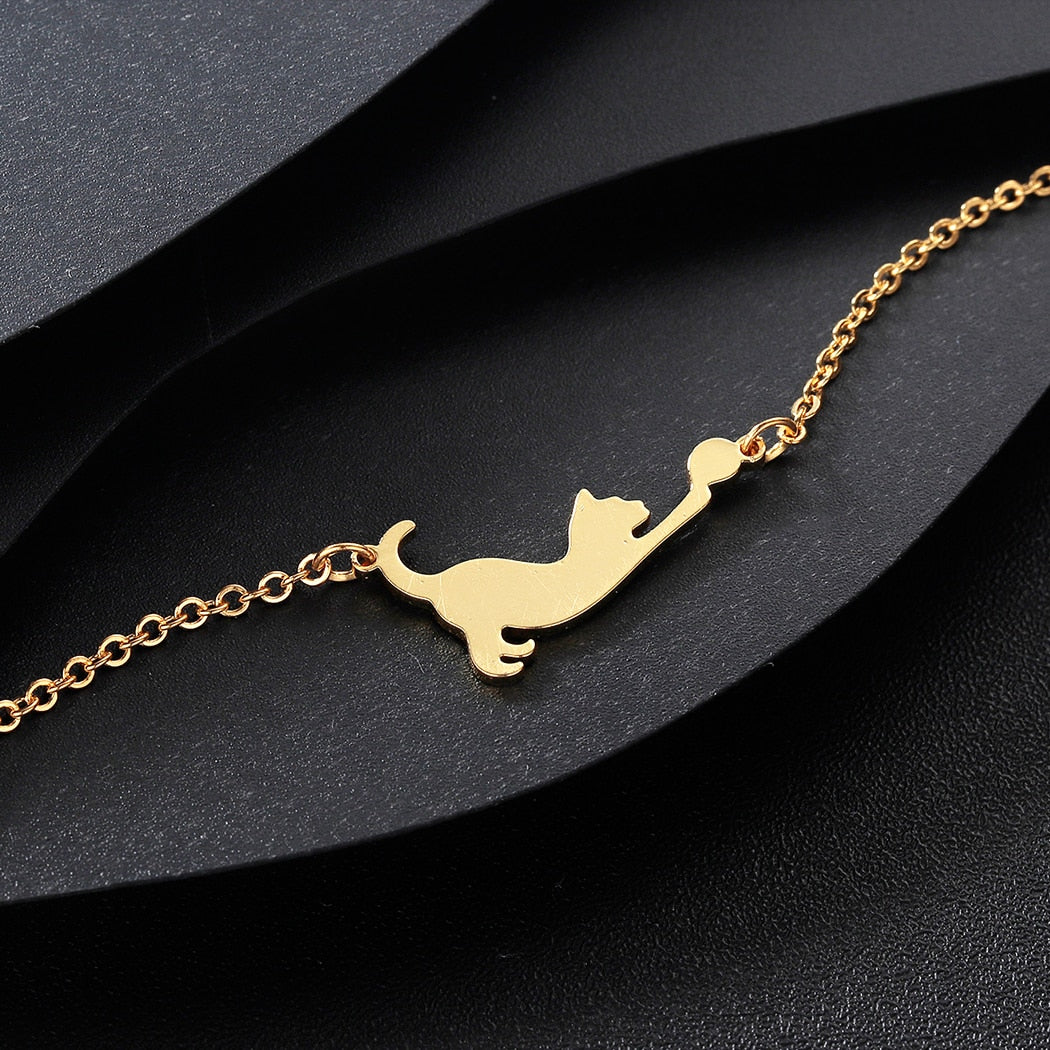 Minimalist Cat Bracelet - Cat bracelet