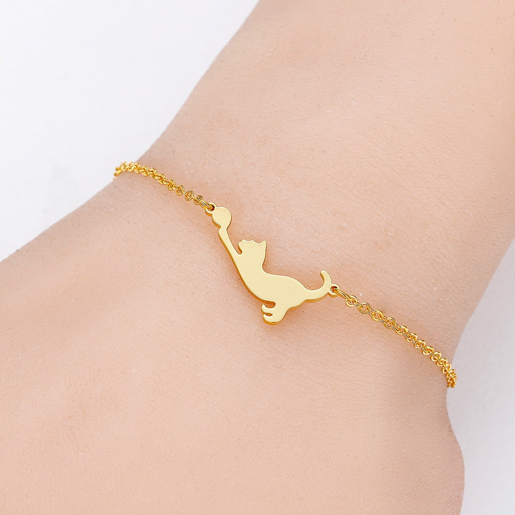 Minimalist Cat Bracelet - Cat bracelet