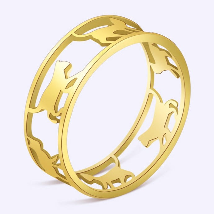 Minimalist Cat Ring - cat rings