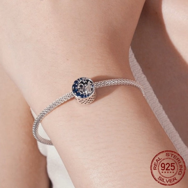 Moon and Cat Charm - Cat charms