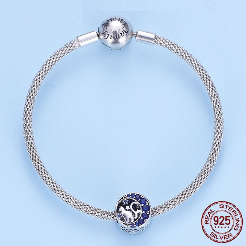 Moon and Cat Charm - Cat charms