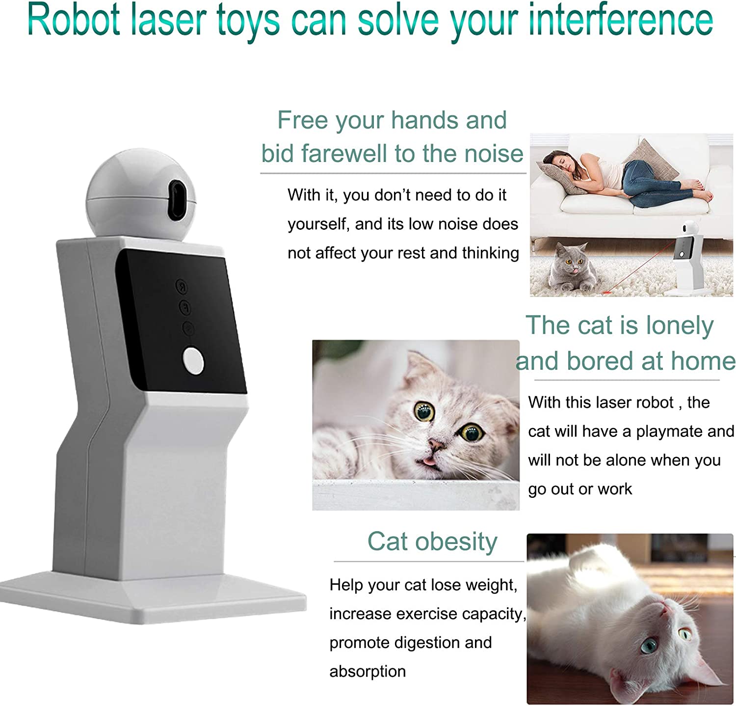 Moving Laser Cat Toy - Cat Toys