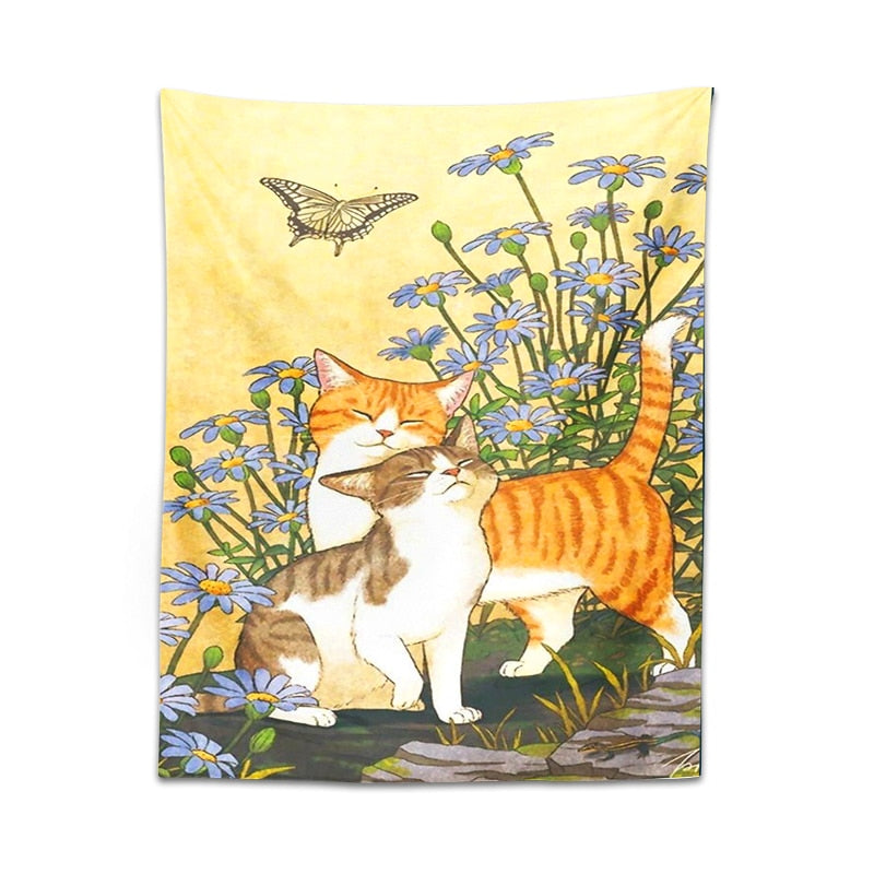 Nature Cat Tapestry - Cat Tapestry
