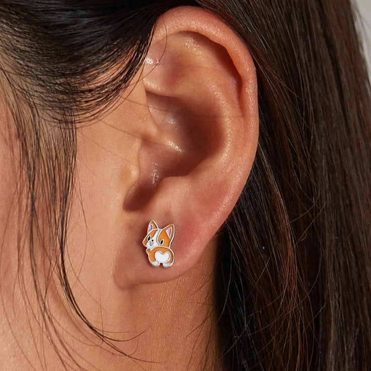 Orange Cat Earrings - Cat earrings