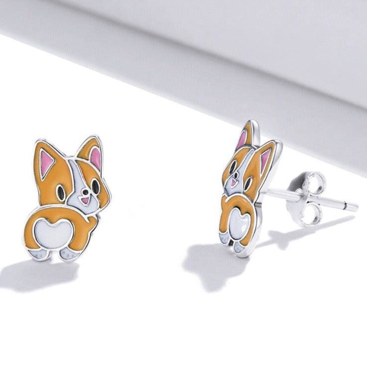 Orange Cat Earrings - Cat earrings