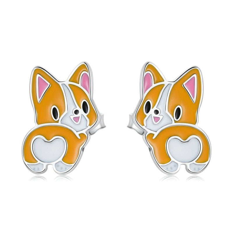 Orange Cat Earrings - Cat earrings