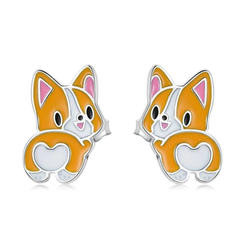 Orange Cat Earrings - Cat earrings