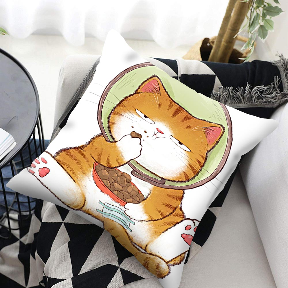 Orange Cat Pillow