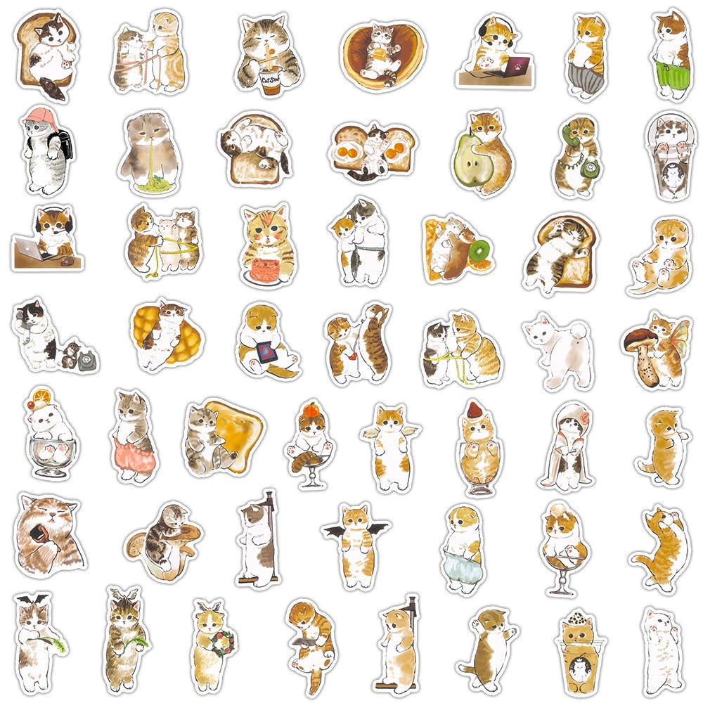 Orange Cat Stickers