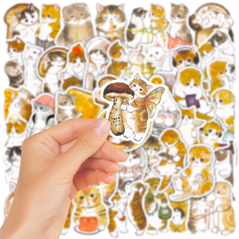 Orange Cat Stickers