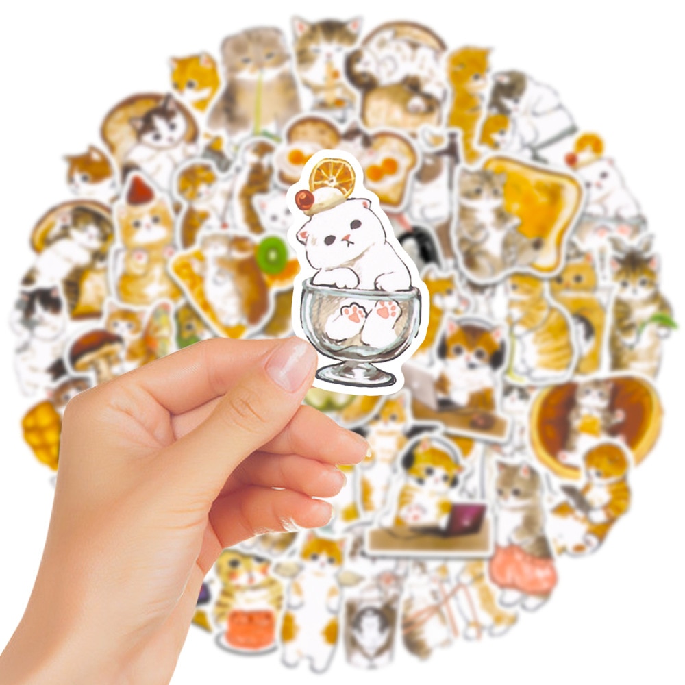 Orange Cat Stickers