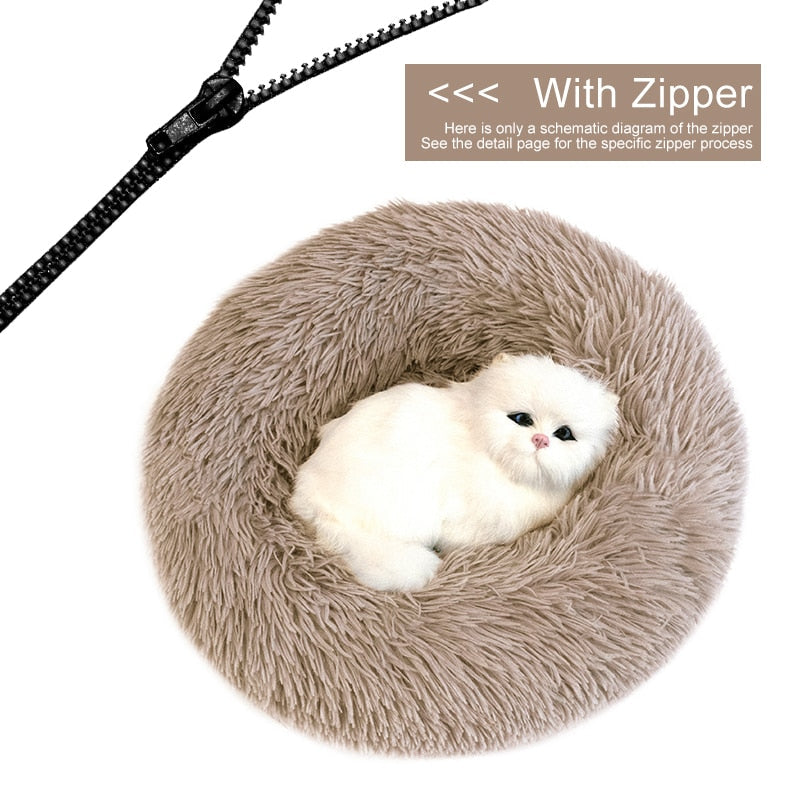 Orthopedic Cat Bed - Brown / 50cm