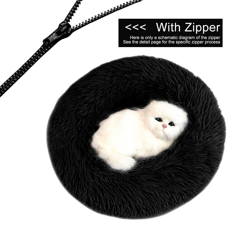 Orthopedic Cat Bed - Black / 50cm