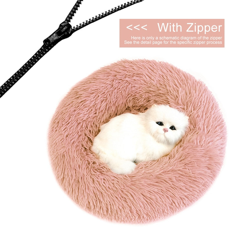 Orthopedic Cat Bed - Pink / 50cm