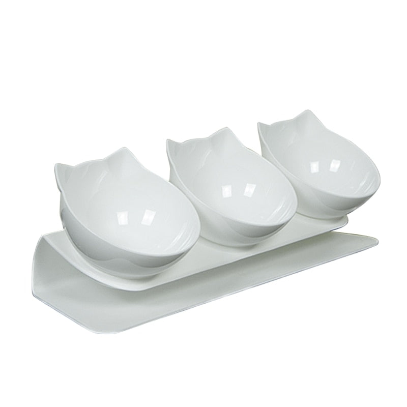 Orthopedic Cat Bowl - White - Cat Bowls