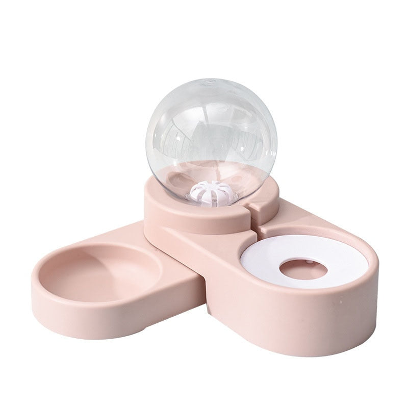 Outdoor Cat Food Dispenser - Pink - Cat Food Dispenser