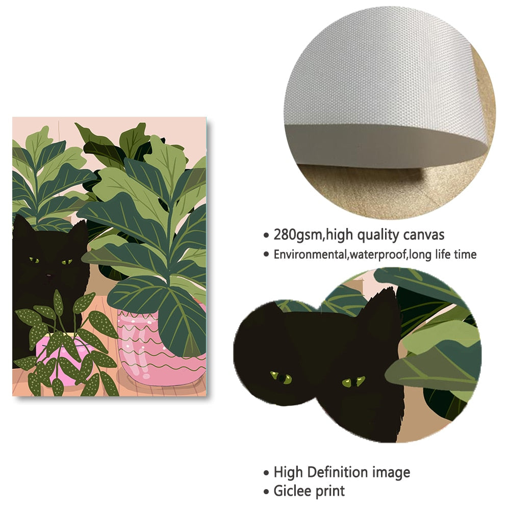 Outdoor Cat Wall Art