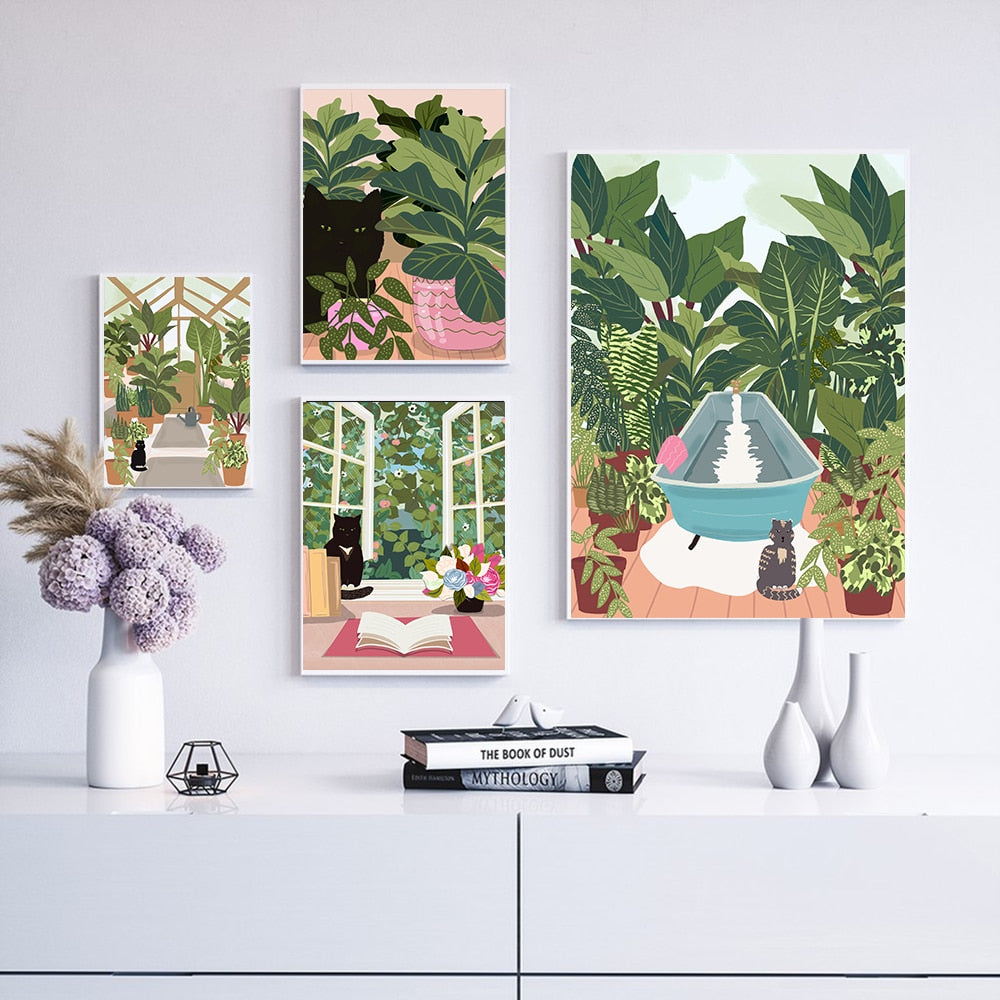 Outdoor Cat Wall Art