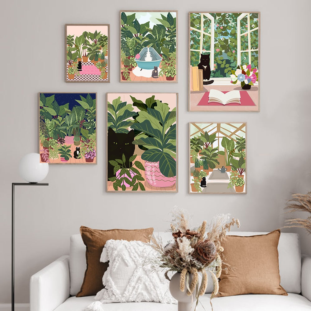 Outdoor Cat Wall Art