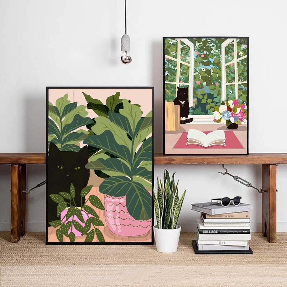 Outdoor Cat Wall Art