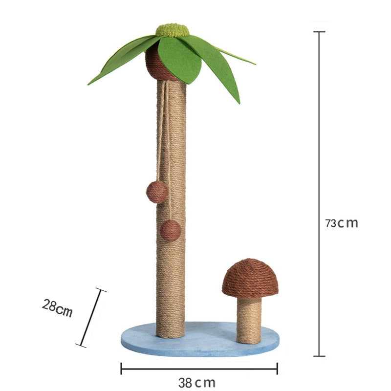 Palm Tree Cat Scratching Post - Cat scratching post