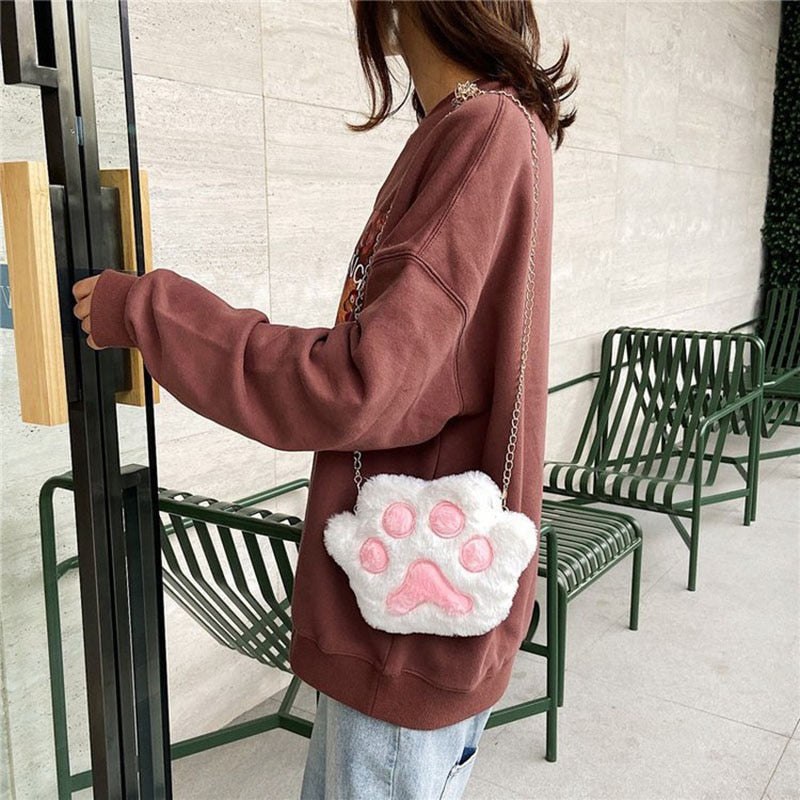Paw Crossbody Cat Purse - Cat purse