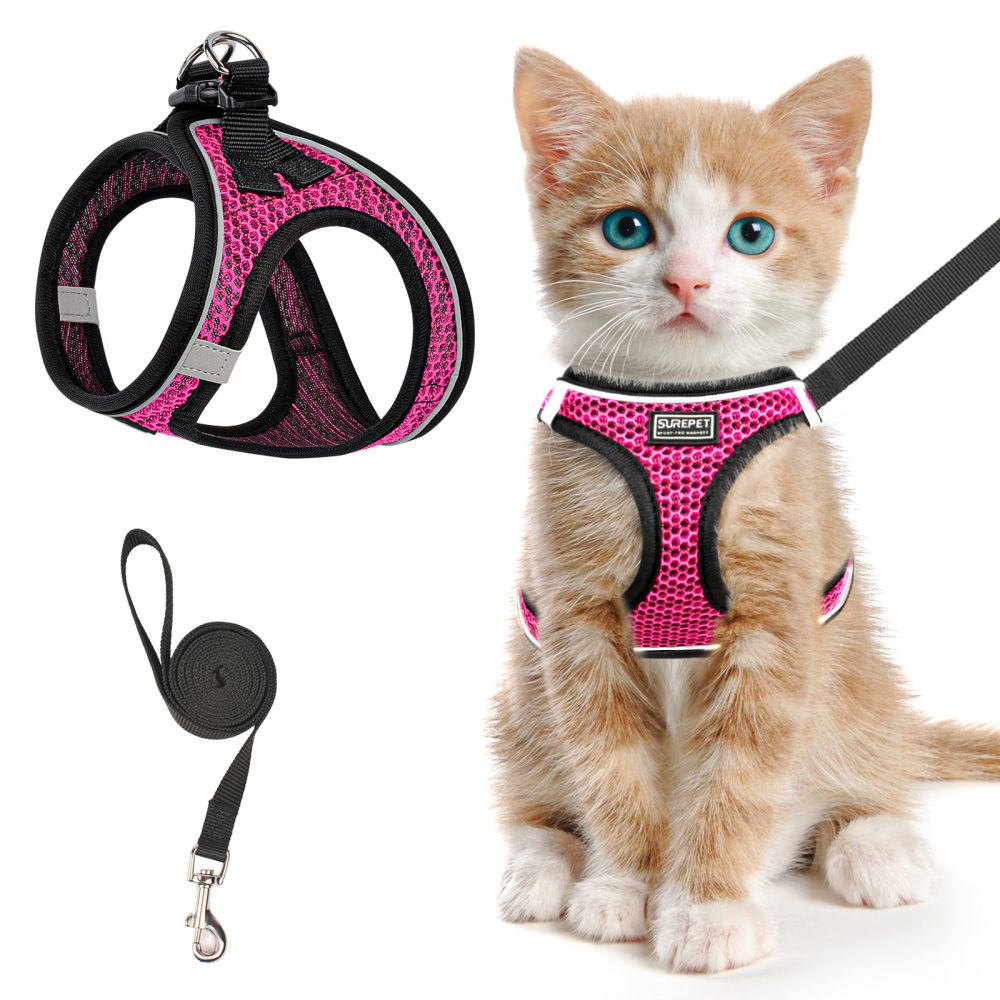 Pink Cat Harness - Pink / XS