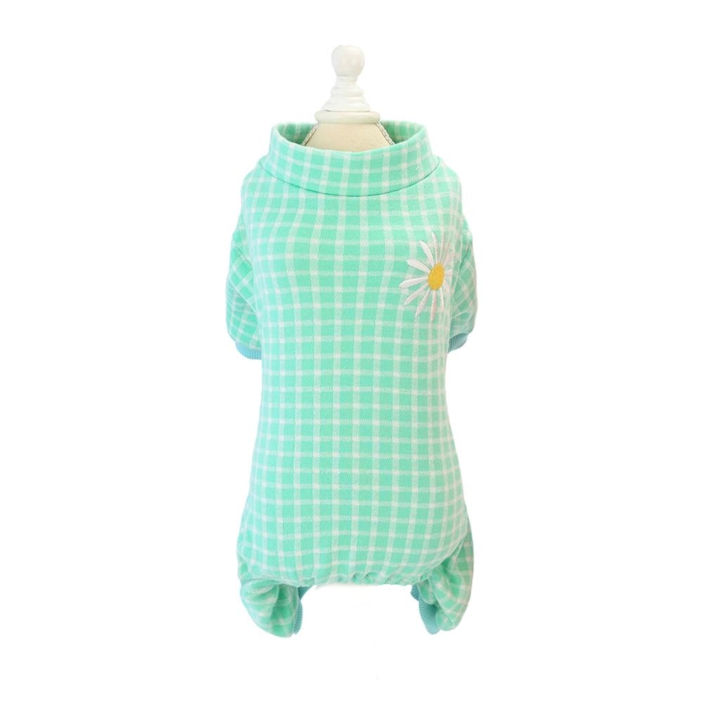 Plaid Pajamas for Cats - Light Green / S - Pajamas for Cats