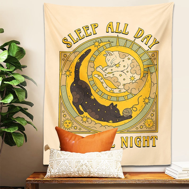 Playful Cat Tapestry - Cat Tapestry