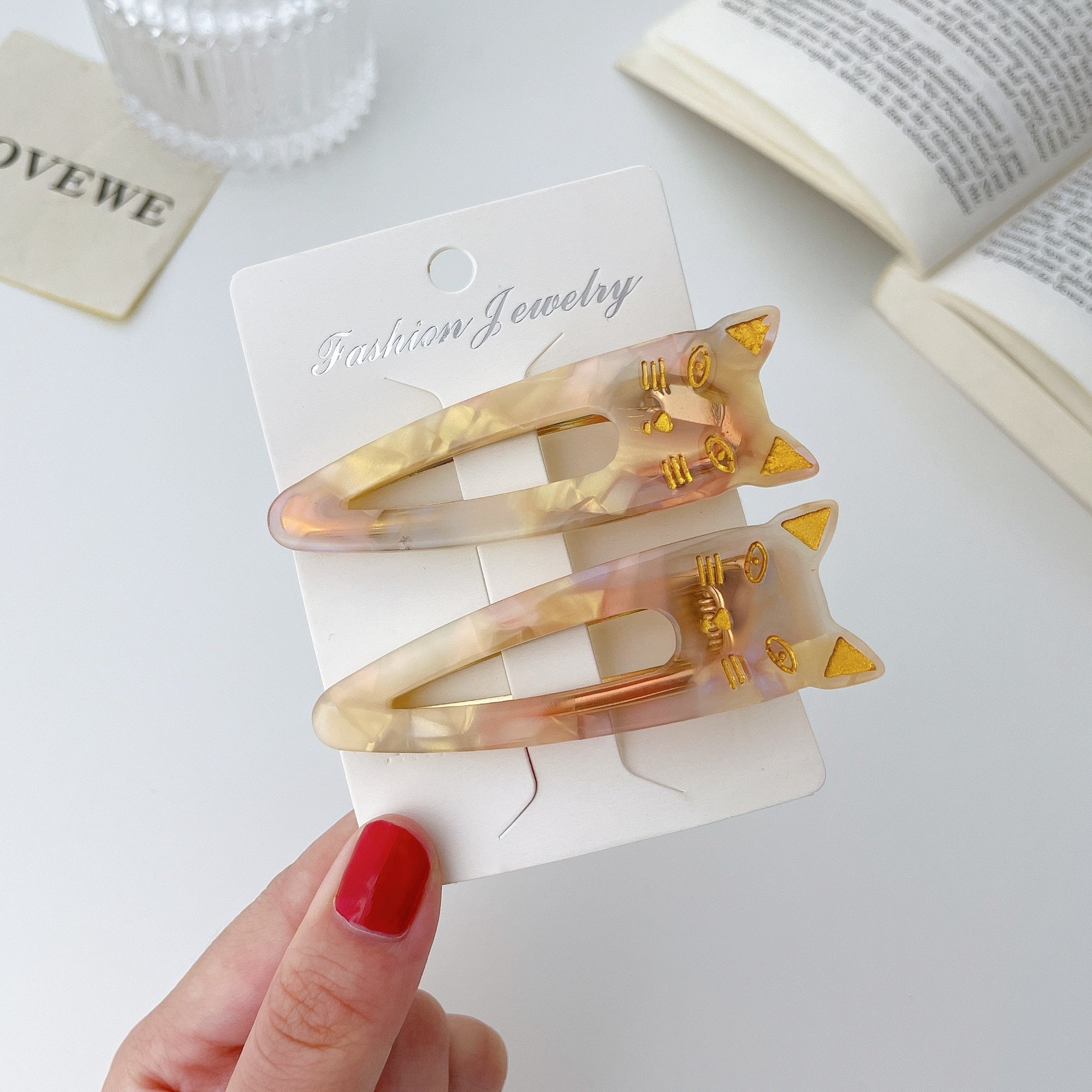 Pretty Cat Hair Clip - Yellow - Cat hair clips