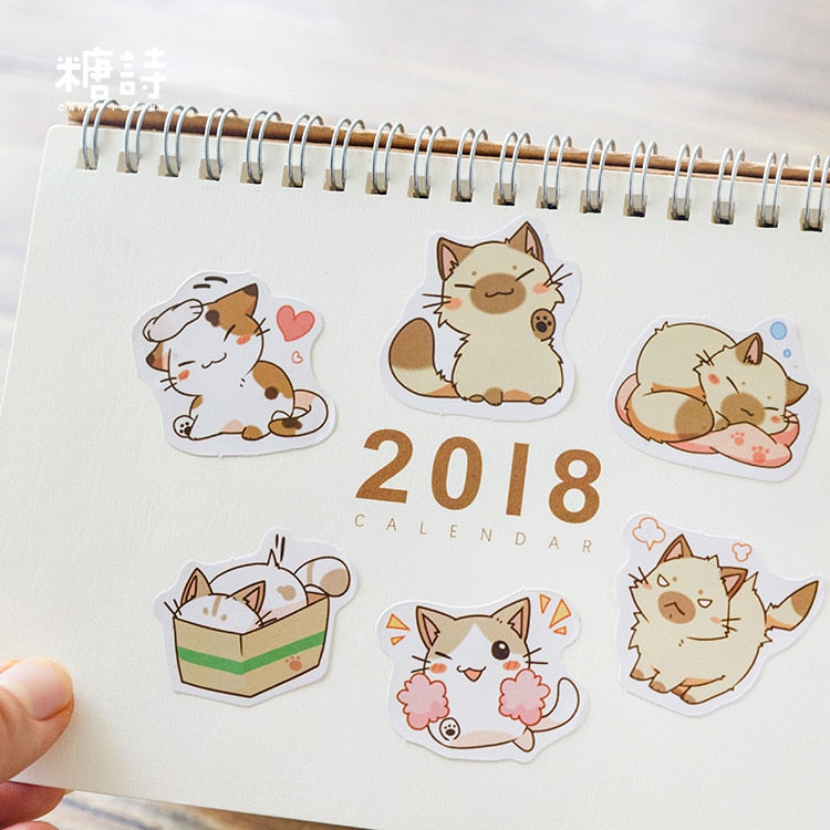 Puffy Cat Stickers