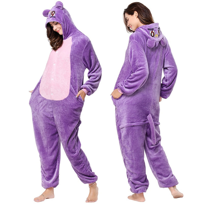 Purple Cat Kigurumi - Purple / S(Height 150-160CM) - Cat