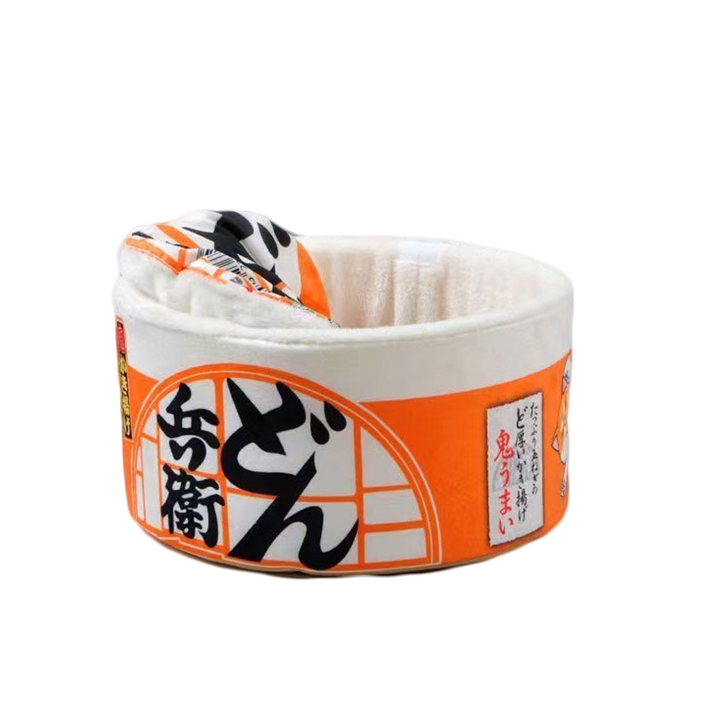 Ramen Cat Bed - Orange / S