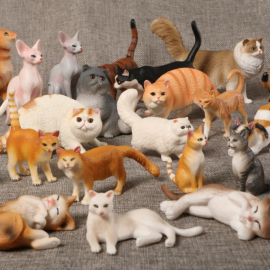 Realistic Cat Figurines