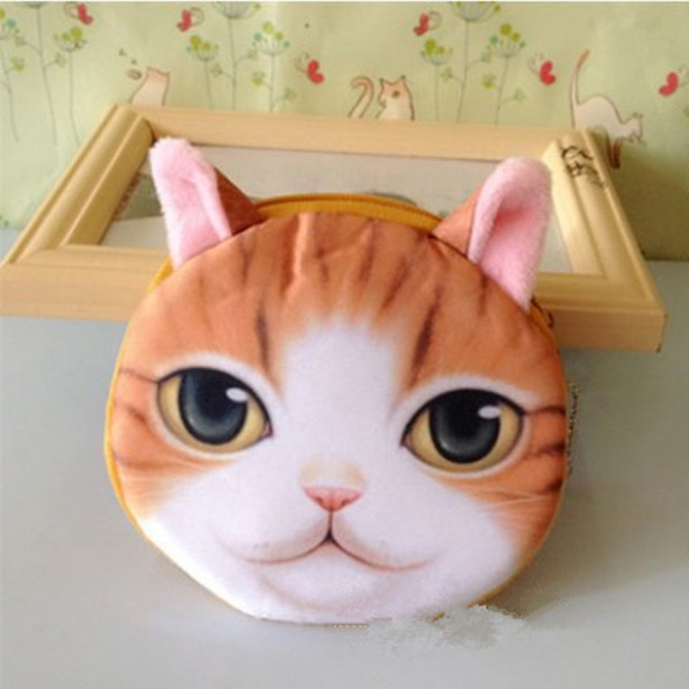 Realistic Cat Purse - Orange - Cat purse