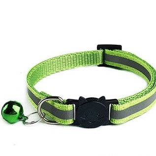 Reflective Cat Collars - Green / S - Cat collars