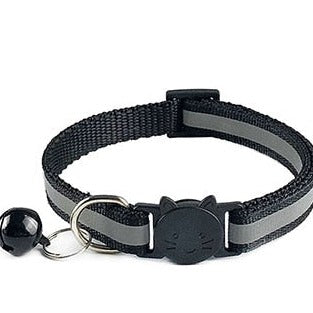 Reflective Cat Collars - Black / S - Cat collars