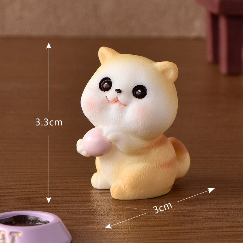Resin Cat Figurines - 4 / China